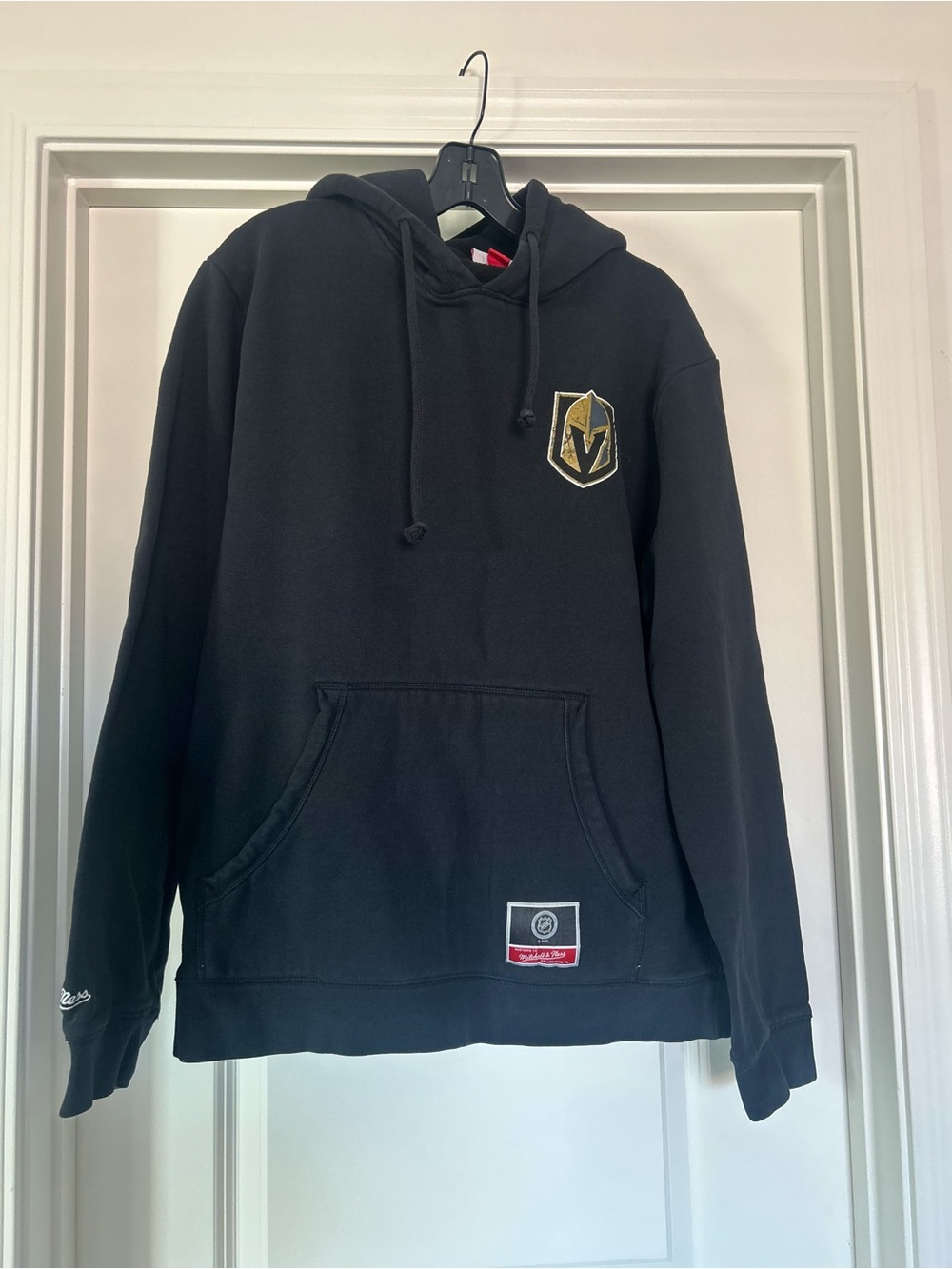Mitchell & Ness Black Hoodie with Gold Vegas Crest